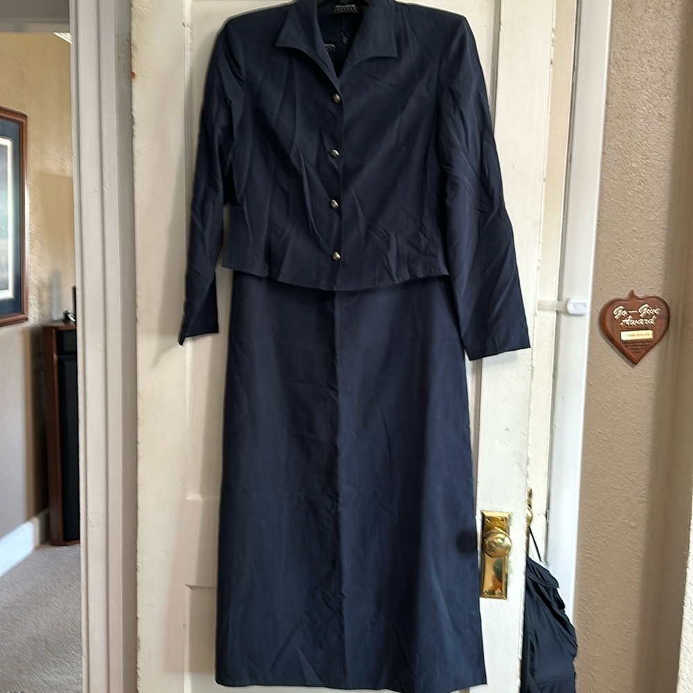 Liz Claiborne Navy Dress Size 12 with jacket